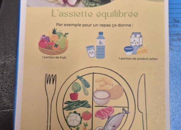 schéma d'une assiette équilibrée