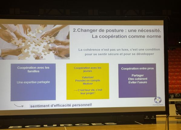 Slide sur la posture professionnelle